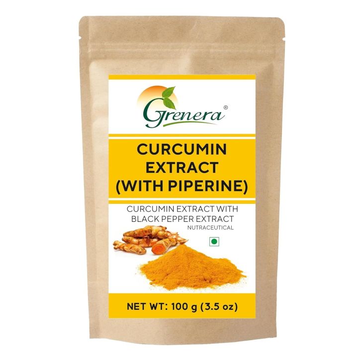 Curcumin Extract with Piperine Extract (Superior Turmeric, Black Pepper Extract) Immune & Joint Support, Maximum Absorption, 100 grams