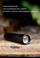 3 Guidance Modes Mini LED Flashlight USB Rechargeable LED Torch - Micro USB Charging with Cable and Case - Stainless Steel Design RL-517 USA. 