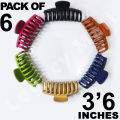 Pack of 6 hair catchers hair clips and claws with extra strong grip in multicolor for girls, women and ladies.. 