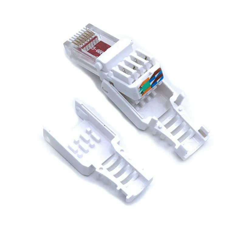 Buy RJ45 UTP Unshield Field Connector Termination Field Plug Toolless Modular Plug For Cat 6/5e No Crimp Connectors CCTV Ethernet Cable Head Online At Low Prices In India | DKURVE Reviews