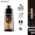 MUICIN Hair Color Shampoo 5 in 1 Herbal Extracts and Long Lasting Formula Keratin Treatment Included. 