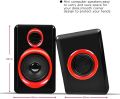 Portable 2.0 Multimedia Speaker System Extra BASS Wired USB Speaker Powered 3.5MM AUX for PC Desktop Laptop Notebook Tablet Smartphones Subwoofer Speaker. 