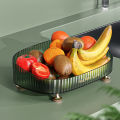 Oufeiton Vanity Organizer Tray Chic Makeup Perfume Organizer Tray for Dresser Vanity Multifunctional Fruit Serving Tray Stylish Bathroom Countertop Organizer Skincare Product Organizer. 