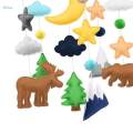 Crib Hanging Toys Sensory Toy Photography Props Baby Crib Mobile for Nursery. 