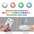 Elfeland LED Spot Lights for Ceiling, Wireless Ceiling Light Batteries Powered Under Cupboard Kitchen Lights Dimmable Wardrobe Light Rotatable Cabinet Lights with Remote Control Ideal for Indoor 2 Pack. 