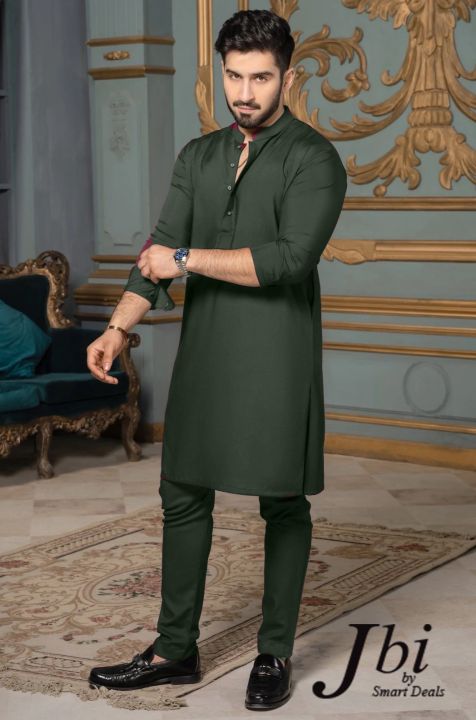 Green%20Men's%20Shalwar%20Kameez%20-%20Image%202
