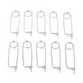 10 Pcs Steel Brooch Shape Cotter Safety Pins Spring Clip Wire Safety Lock Pins Fastener For Boat Trailer Farm Lawn Garden Hitch. 