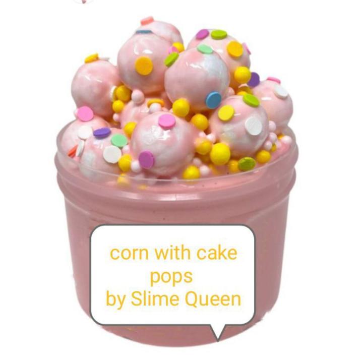 Corn cake pops slime , 8 oz slime,best slime for kids