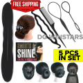 Hair Puff Maker Comb Sponge Hair Make Pad Comb hair Hair Puff Hairstyle Device Hair Ponytail Comb Styling Tools Hair Styling Clip Stick Bun Maker Braid Tool Hair Accessories HAIR STYLE TOOL SET FOR PERFECT HAIR STYLE AND LOOK. 