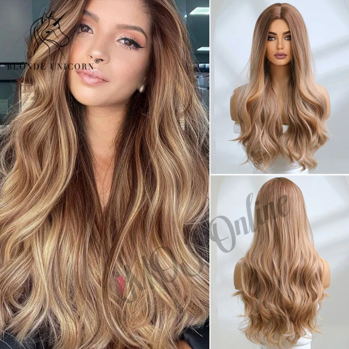 Highlights Full Head Hair Wig extension For Girls and Women