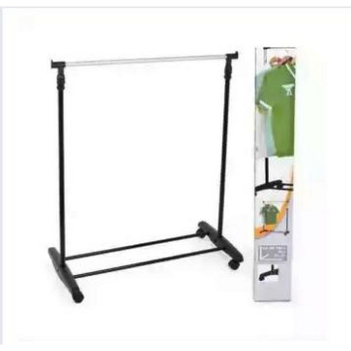 Mobile Clothes Rack Single Rail