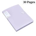 A4 File Folder Display Book 30/60 Pages Transparent Insert Paper Document Organizer Bag Office School Supplies Stationery. 
