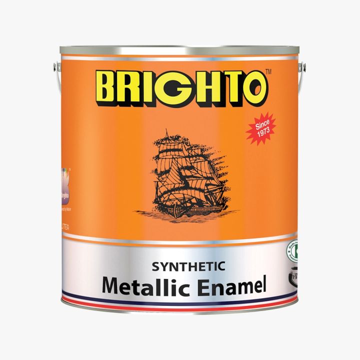 Brighto Paints Synthetic Metallic Enamel Quarter