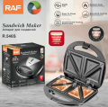 RAF Sandwich Maker 4 Slice R.546S with Non-Stick Coating & Double Sided Uniform Heating. 