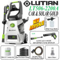 LUTIAN - LT506-2200A - 170 BAR HIGH CAR PRESSURE WASHER - 2200 WATTS - BUILT IN SHAMPOO TANK - AUTO START - SELF PRIMING - PORTABLE. 