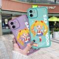 JIUMOO Case For OPPO A15 Case Cartoon Sailor Moon Thin Shockproof Square Edge Silicone Casing Full Lens Cover Camera Protect Cases Softcase. 