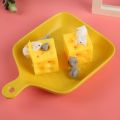 New Mouse Steal Cheese Toy Vent Sloth Hide Seek Stress Relief 2 Squishable Doll Cheese Block Stress Busting Child Adult Gift. 