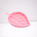 Leaf Shape Soap Holder Bathroom Accessories Dish Plate Case Home Shower Container Soap Box Plastic Soap Box Dispenser Soap Rack - 1Pc. 