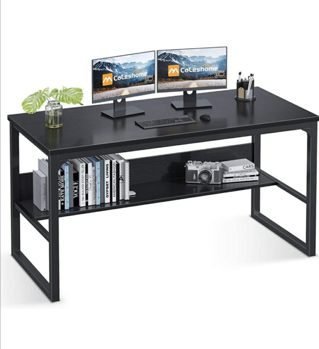 Computer Table : Study Table : Office Table : Laptop Table : Writing Table and Gaming Table with Modern K-Shape Design and Metal Powder Coating