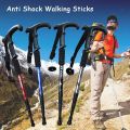 Blue Walking Stick with Palm Grip Adjustable Height Left Right handle Cane New for mountain tracking hiking adventure outdoor sports. 