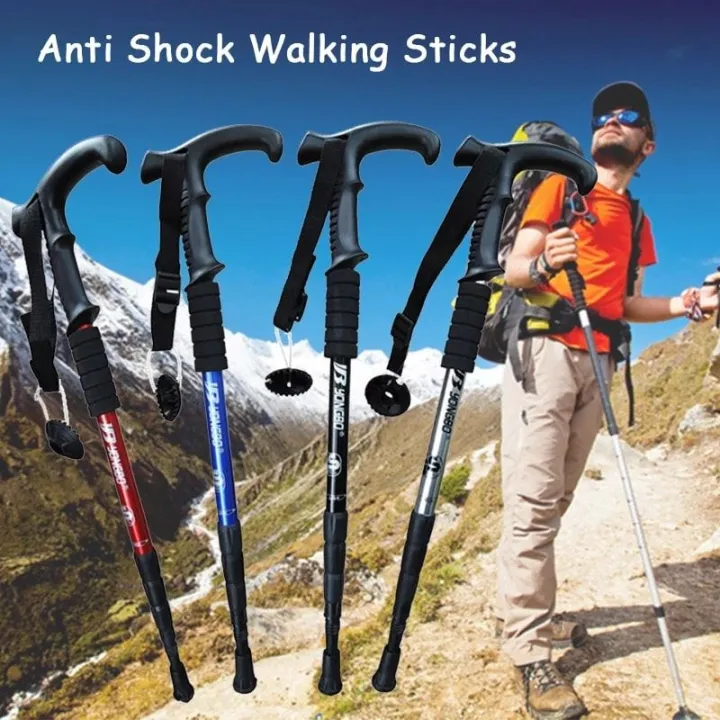 Blue%20Walking%20Stick%20with%20Palm%20Grip%20Adjustable%20Height%20Left%20Right%20handle%20Cane%20New%20for%20mountain%20tracking%20hiking%20adventure%20outdoor%20sports%20-%20Image%203