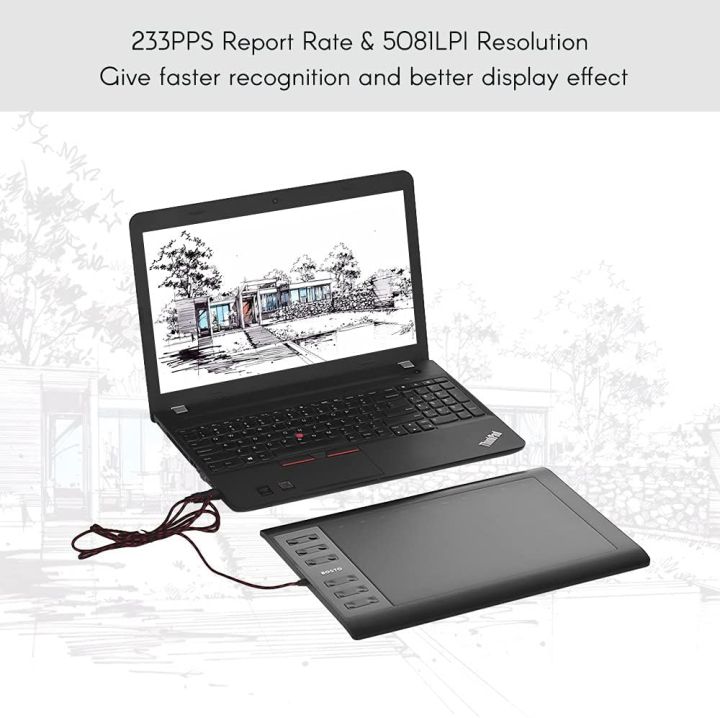 Bosto%201060%20Plus%20Digital%20Graphic%20Drawing%20Tablet,%20Drawing%20and%20Animation%20Pad,%2010''%20x%206''%20Work%20Area,%208192%20Levels%20of%20Pressure%20Sensitivity%20-%20Image%205