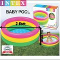 INTEX - Sunset Glow Baby Pool For Kids Inflatable Kids Bath Tub For Children - Swimming pool , Baby bath tub. 