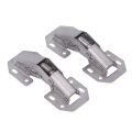 Hao Kan 2 Set Zinc Alloy Cabinet Hinges 4 Inch Hole Free Cupboard Door Bridge Type for Wardrobe Closet. 