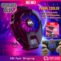 GT31 Magnetic | Memo DL05 | DL06 | LZF18 | X20 | S6 | Mobile Cooling Fan Game Phone Cooler System Plugin Silent Radiator RGB Lights Adjustable Portable Heat Sink Semiconductor Phone Radiator Gamepad Trigger Controller Holder Cooling Fan For PUBG FREEFIRE. 