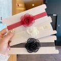 Fashion Neck Band Elegant Mesh Lace Big Flower Ladies Women Choker Necklace Fashion Girls Collarbone Chain Cool Retro Dinner Party Jewelry Personality. 