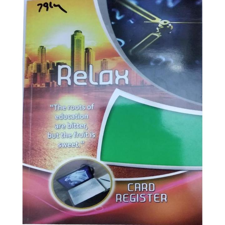 3 In 1 Card Register Art # Cr-300 (Single Line, Four Line & Math Box) (1 Pcs)