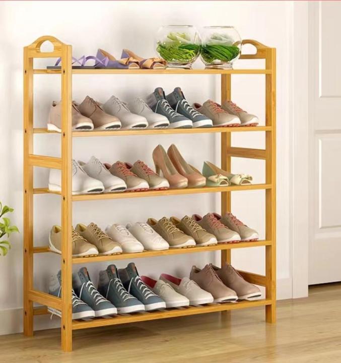 Wooden Four Tier Strongest Portable Shoes Rack - Shoes Organizer Stand