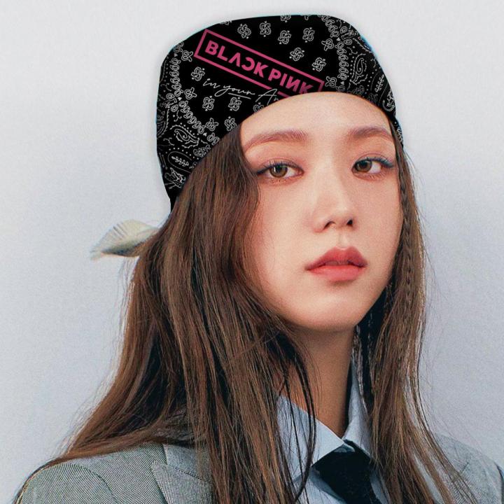 Blackpink Bandana for blink KPOP scarf headband neckband facemask (Silk Printed)