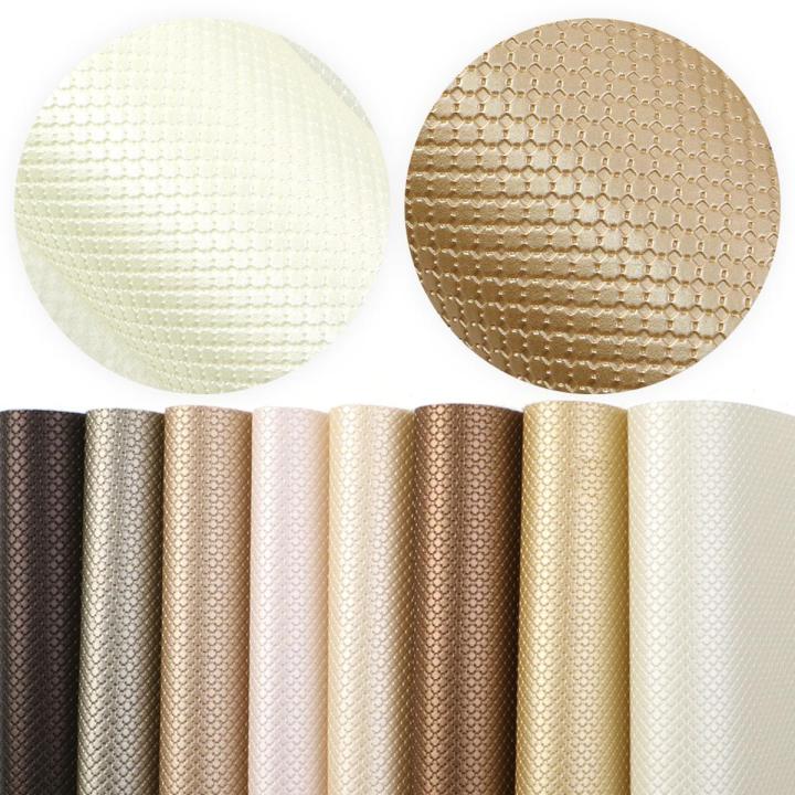 20*33cm Argyle Faux Leather Sheet Bump Texture Vinyl Fabric For Sewing Bowknot DIY Handmade Material Craft,1Yc10344