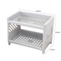 Double Layer Storage Rack Desk Organizer Shelf Desk Accessories Holder Office School Bedroom Bathroom Kitchen. 