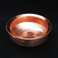 Pure Copper Handi for Serving | 2kg Capacity | 10 inch | Hammered Design. 