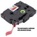 6 Colors KZe-231 431 531 631 731 Compatible Label Tape for Brother P-Touch 12mm. 
