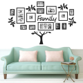 New Big Family Tree Photo Frame 3D Wooden wall Decor 3mm Thickness Wooden Wall Art - Removable Family Photo Frame Tree Wall Art Picture Home Décor - Big Family Tree with 13 Frames. 