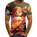 Kimetsu No Yaiba Anime شرٹ For Men Manga Demon Slayer T-Shirts Camisetas Hombre Ropa Clothing Camisa Masculina Verano Roupas. 