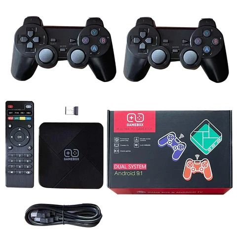 G5 Game box HD 4K Super Console Video Gamebox 50+ Emulator 11000+ Retro Games with TV Box 9.1 Android System Wireless Control