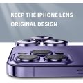 Metal Camera Lens Protector for iPhone 14 Pro Max Keep Lens Original Design Anti-Scratch 9H Tempered Glass Camera Cover Screen Protector Metal Ring for iPhone 14 Pro. 