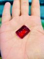 Anari Yaqoot Original Stone Red for ring Gemstone Garnet Stone Square Shape 11.5 Grams. 