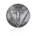 Cosplay Coin TV Show Fans Lucifer Morningstar Satanic Pentecost Commemorative Coin Badge Halloween Metal Accessories Prop Coin. 