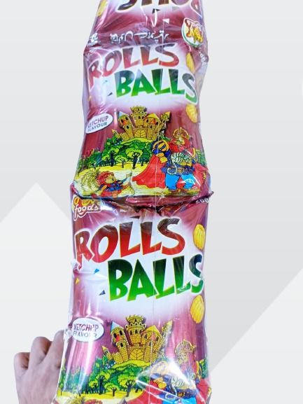 Rolls Balls Snacks,Rolls Balls Papad,Original Snacks (12 PCs)