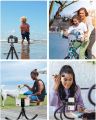 GooFoto Phone Tripod, Flexible Tripod for iPhone, Android Cell Phone and Camera, Bendable Mini Portable Holder for Video Recording/Vlogging/Selfie. 