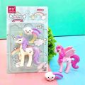 Cute Unicorn Erasers - Erasers set for girls - Rainbow Clouds and Unicorn Erasers set - Cute Stationary. 