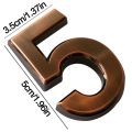 0-9 Plating Compartment Wall Decor Plaque Apartment Digital Sticker Number Sticker Plate Sign Door Address Digits. 