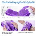 High Quality Silicone Bath Body Brush Soft Rubbing Exfoliating Massage For Shower. 
