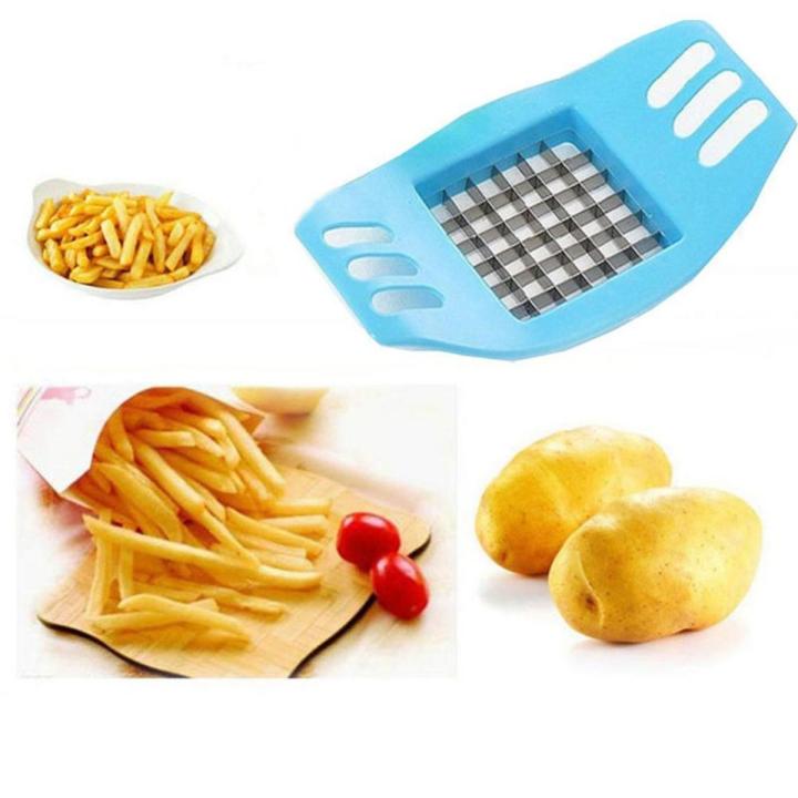 1pc Stainless Steel Potato Cutter / French Fry Cutter / Potato Vegetable Slicer Chopper / Potato Cutting Kitchen Gadgets machine cuts