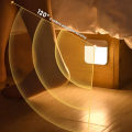 Motion Sensor Led Light USB Rechargeable Square Lamp for Bedroom Kitchen Stair Hallway Wardrobe Cupboard Lighting. 